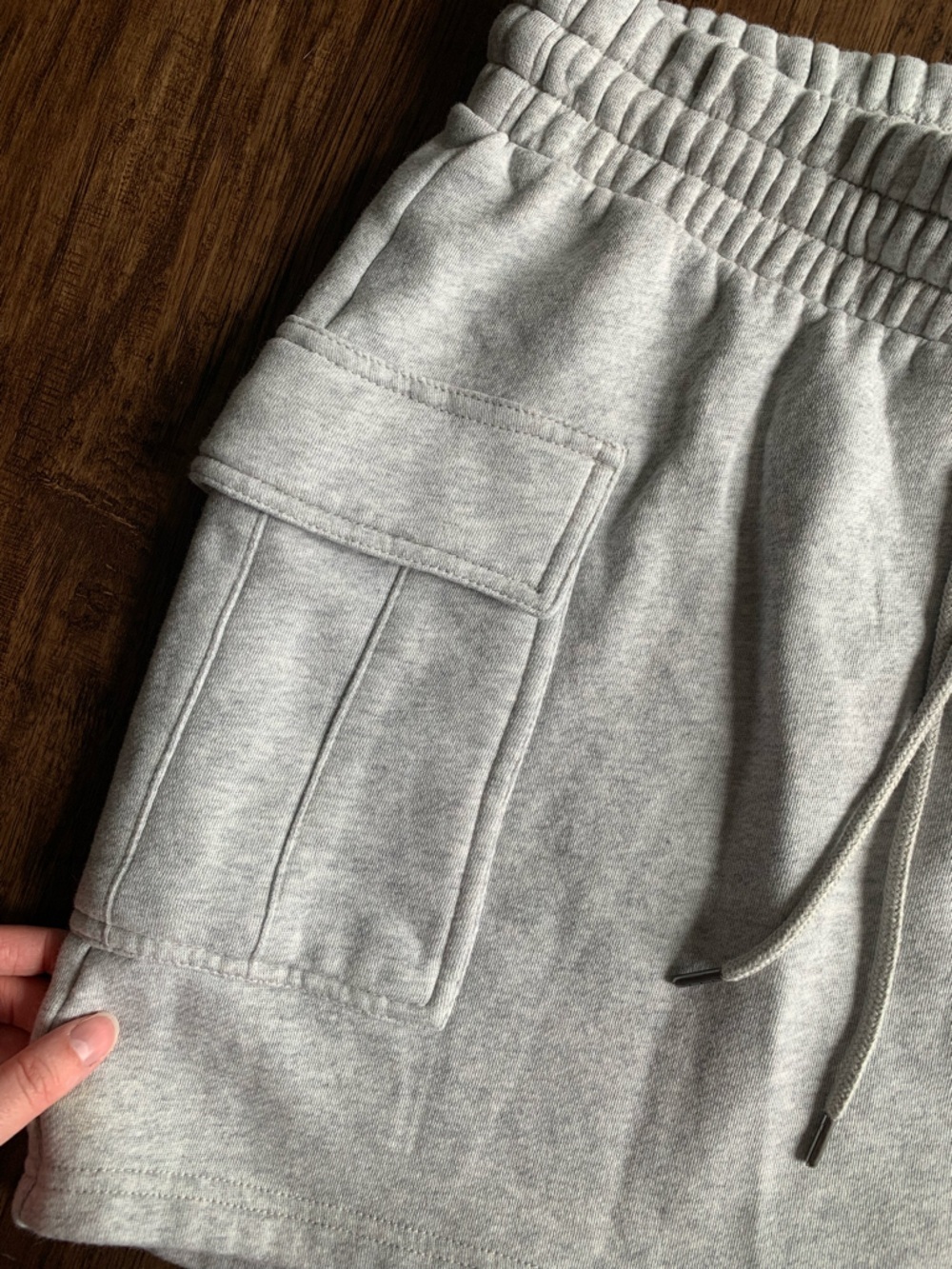 Universal Thread Light Gray Cozy Fleece Skirt with Drawstring Waist - Picture 3 of 9